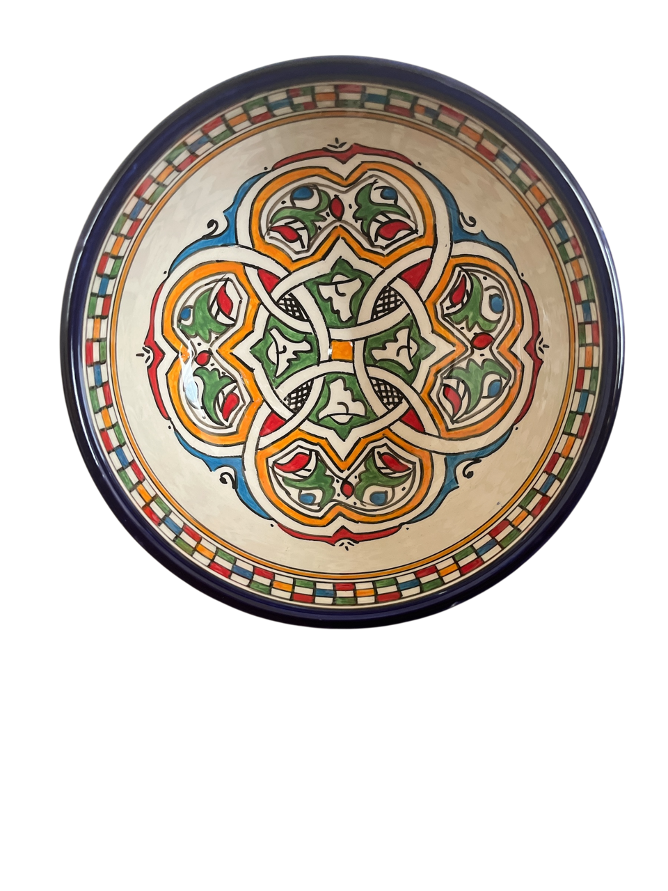 Saladier marocain en faïence colorée fait main 